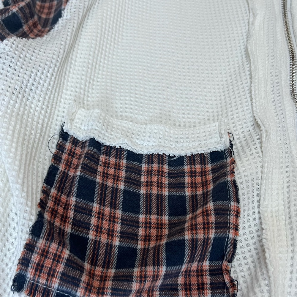 POL Plaid Patchwork Hooded Jacket - image 3